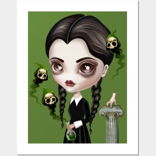 Be Afraid - Wednesday Addams Posters and Art